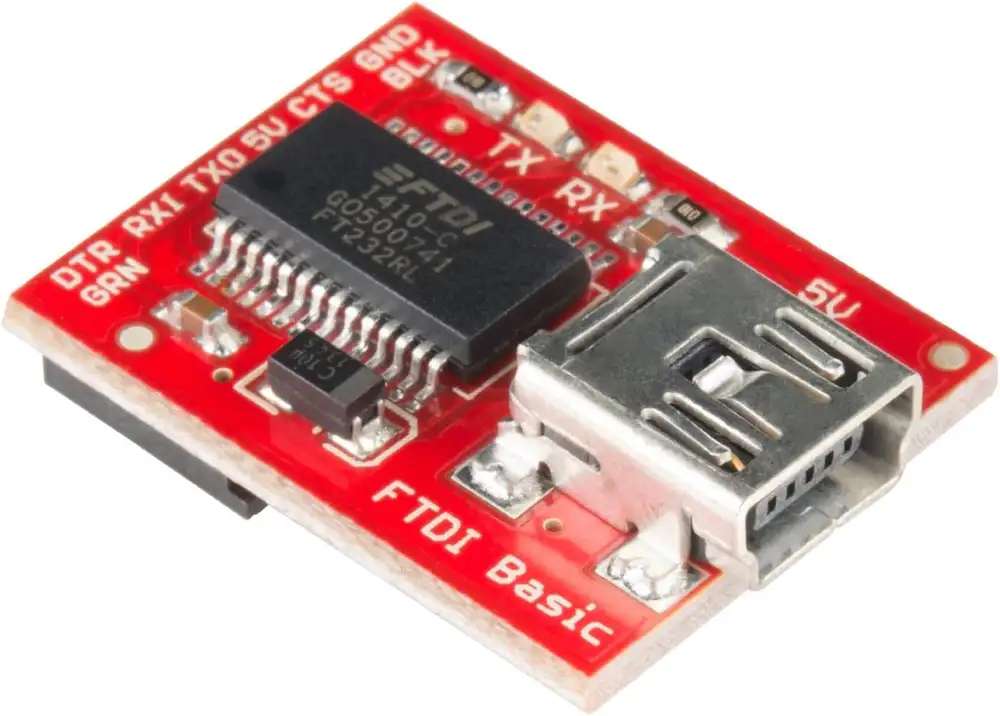 SparkFun DEV-09716 FTDI FT323RL Basic Breakout - 5V with USB Mini-B Connector