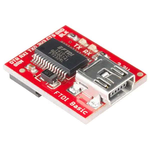 SparkFun DEV-09873 FTDI FT323RL Basic Breakout – 3.3V with USB Mini-B Connector