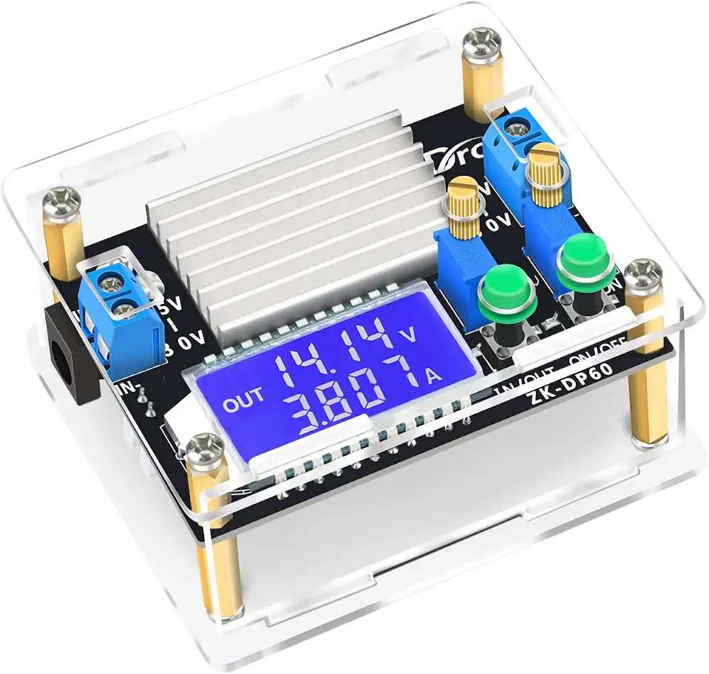 DROK DC-DC Boost-Buck Converter Module: 5.5V-30V DC to 0.5V-30V DC