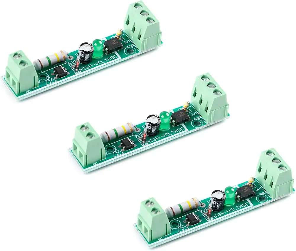 Jessinie Single Channel 220V AC Optocoupler Isolation Voltage Detector Module (3PCS)