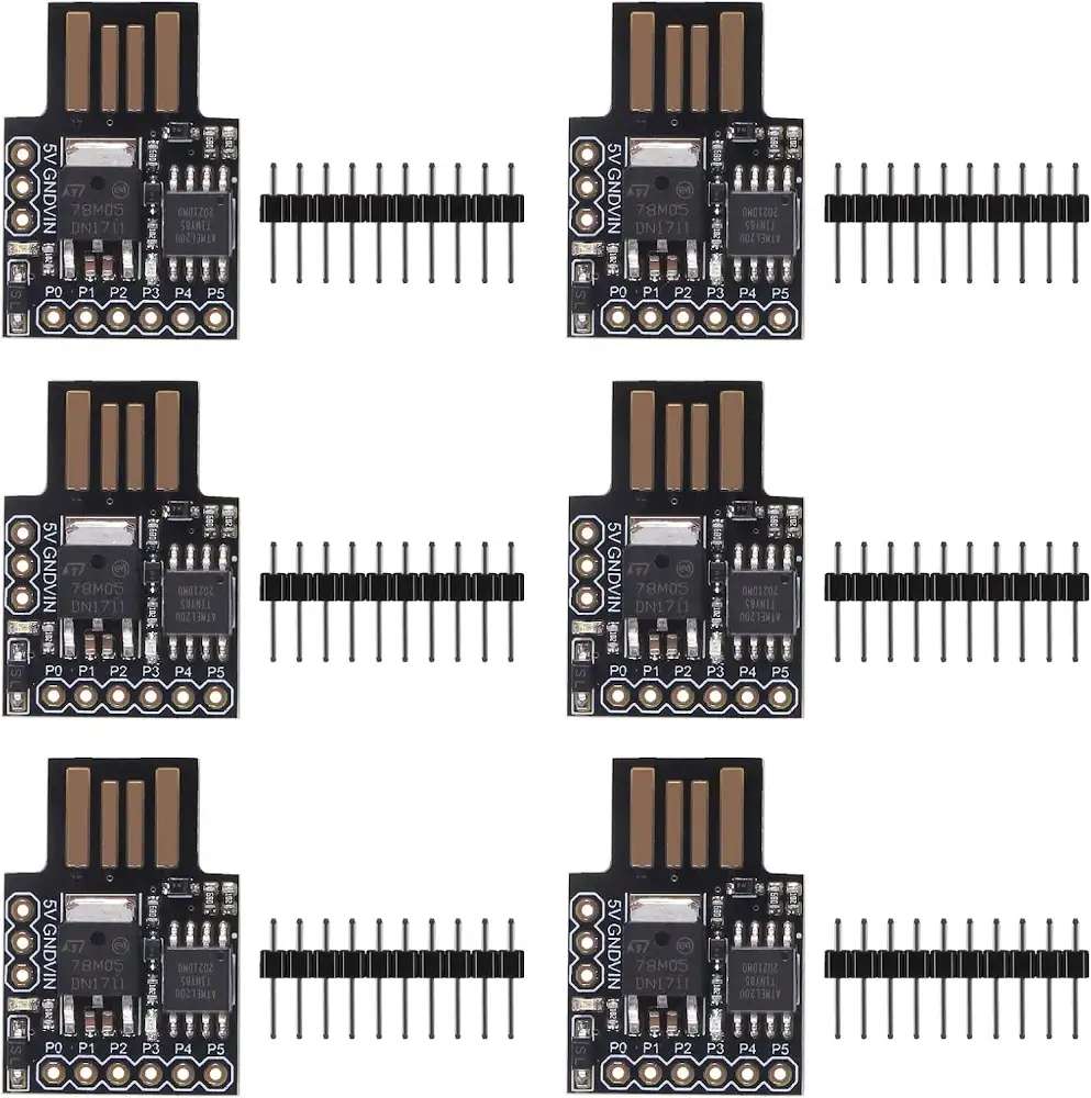 ACEIRMC Digispark ATtiny85 (USB Type-A) Microcontroller Board (6PCS)