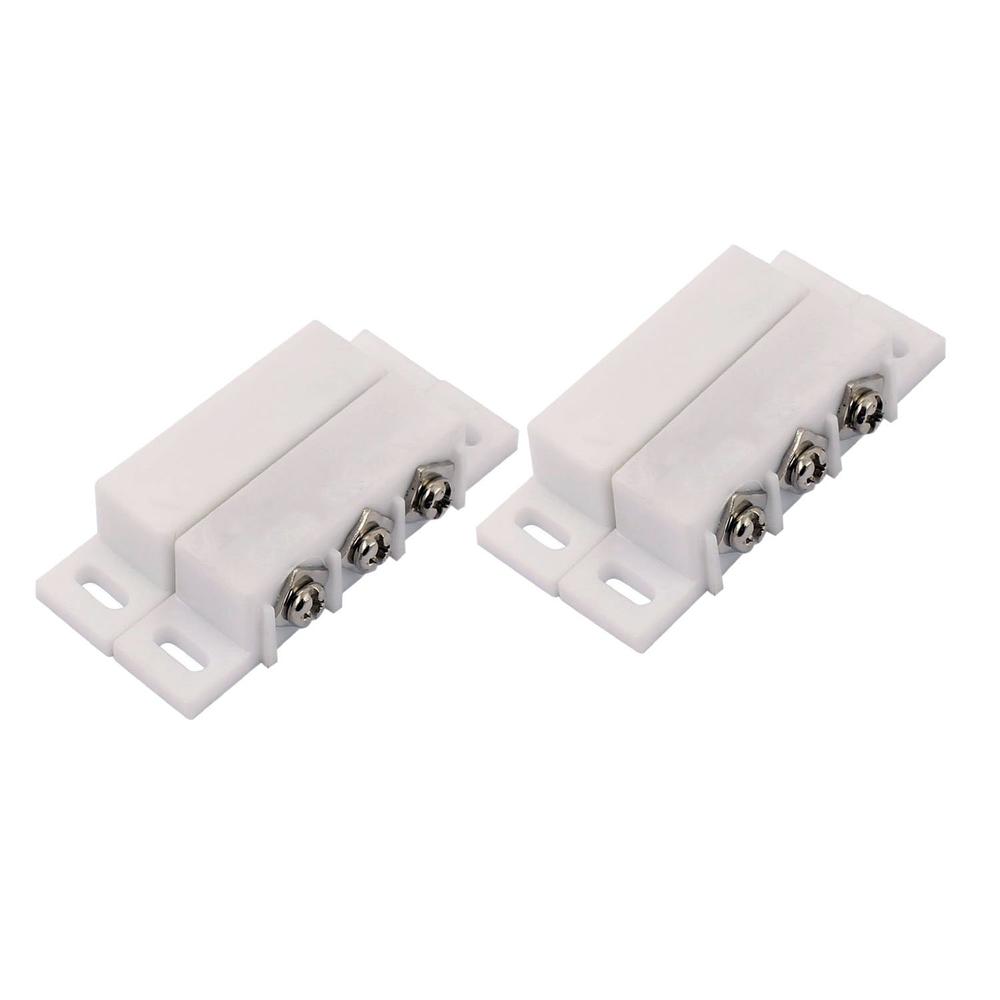 SpzcdZa NC/NO Magnetic Reed Switch White (2PCS)