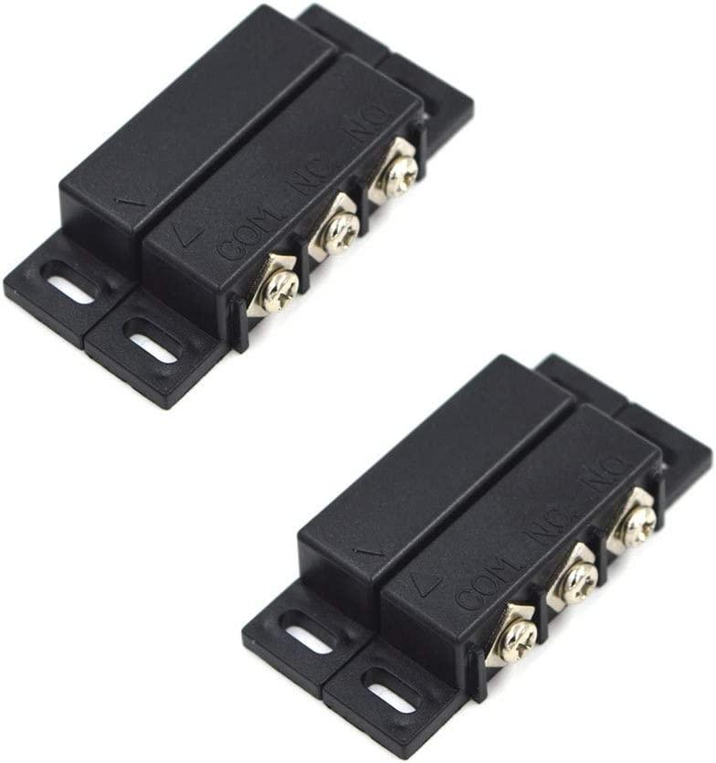 SpzcdZa NC/NO Magnetic Reed Switch Black (2PCS)