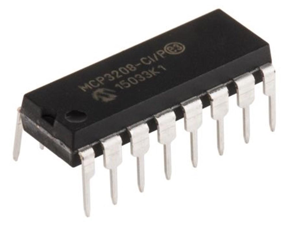 Microchip MCP3208-CI/P 12-Bit ADC