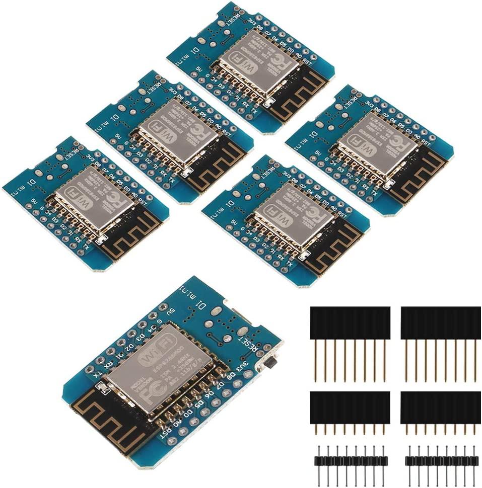 Aitrip ESP8266 ESP-12F D1 Mini WiFi Dev Board with Micro-USB and CH340 (6PCS)