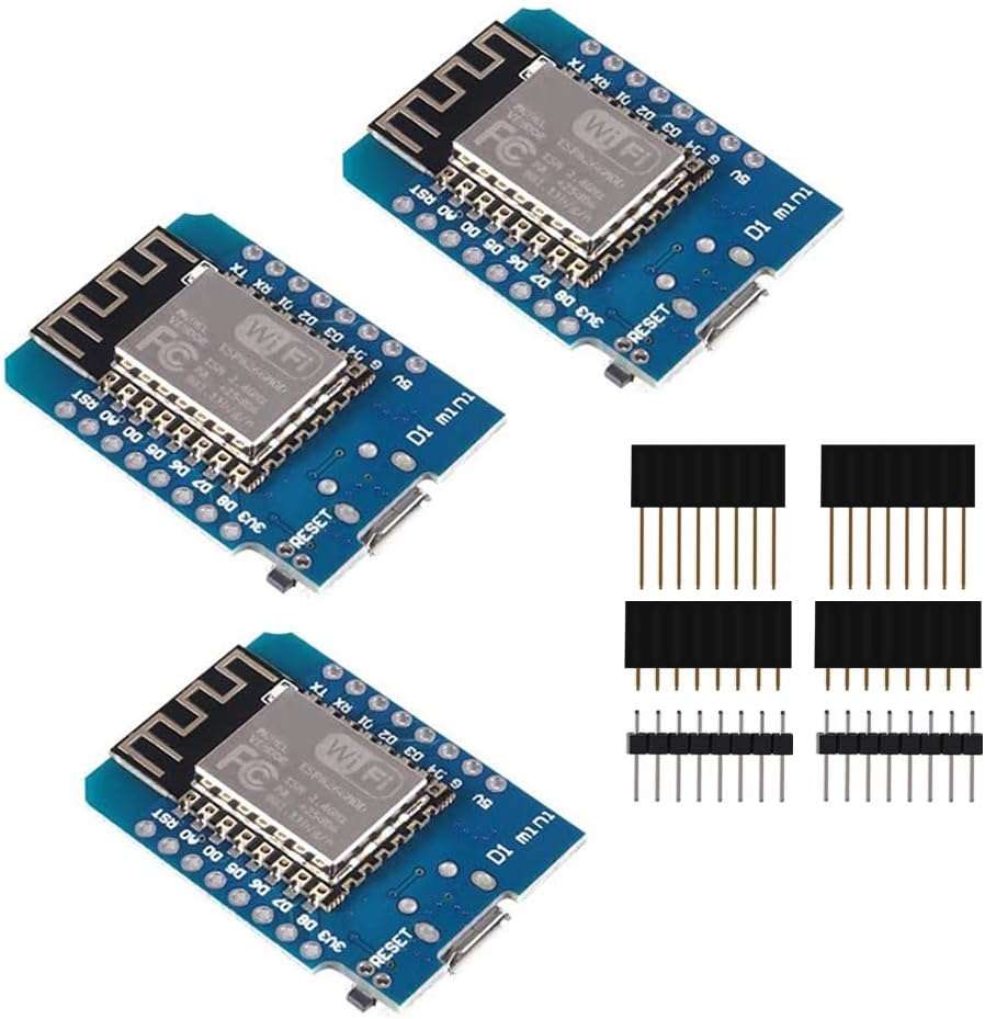 ACEIRMC ESP8266 ESP-12F D1 Mini WiFi Dev Board with Micro-USB and CH340 (3PCS)