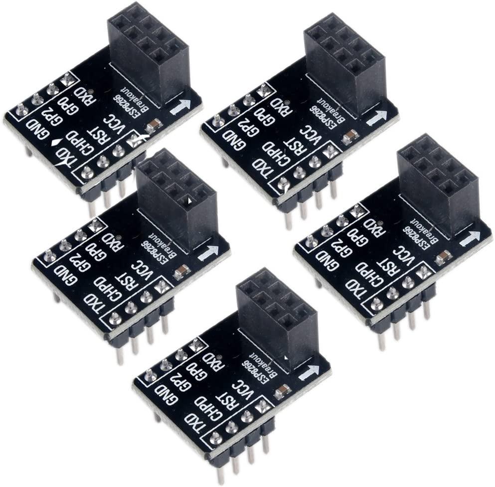 DIYmall ESP8266 ESP-01 ESP-01S Breakout Breadboard Adapter (5PCS)