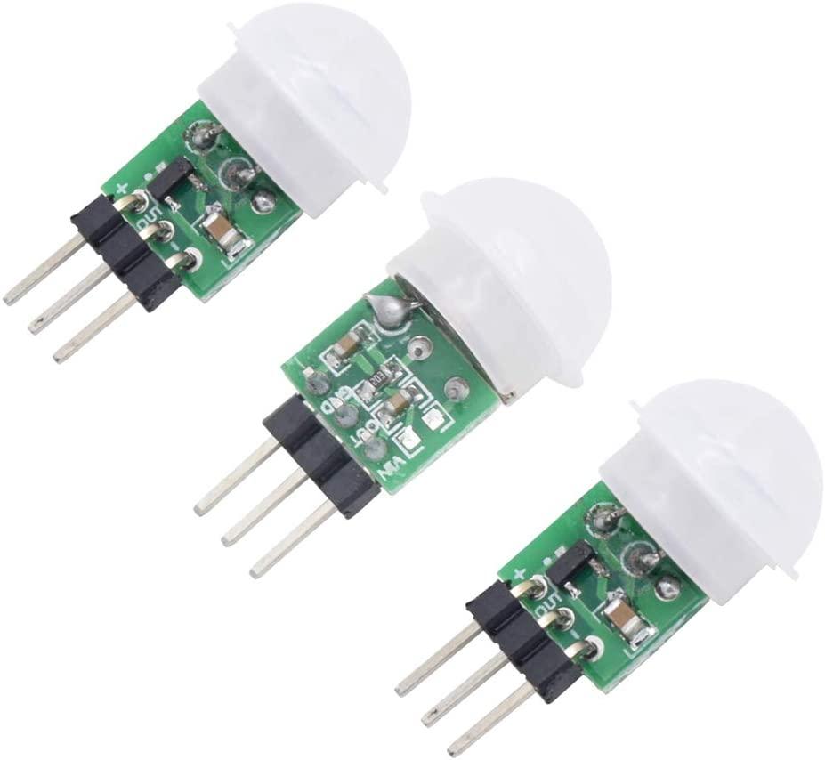 HiLetgo AM312 Pyroelectric PIR Motion Sensor Module (3PCS)