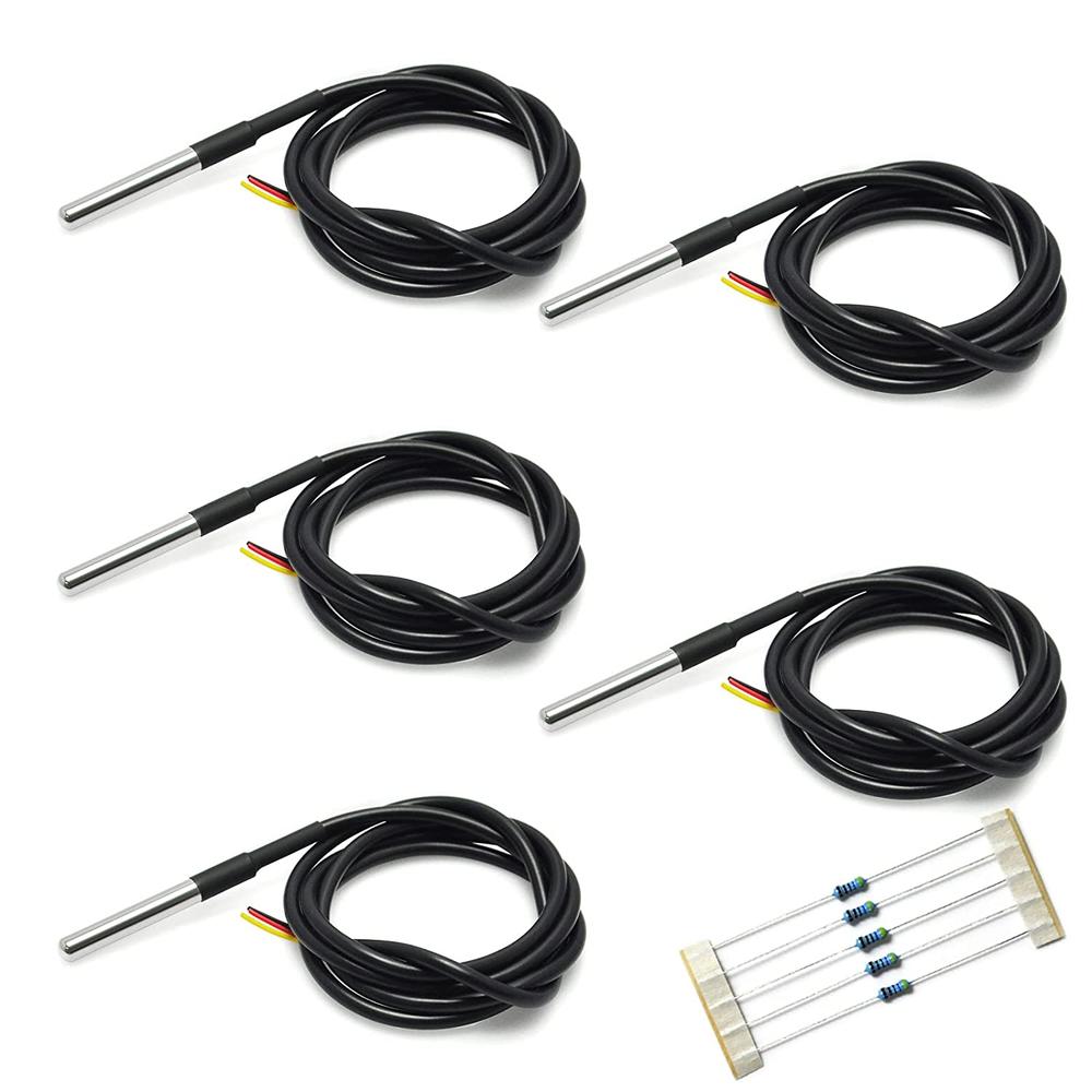 Gikfun DS18B20 Waterproof Temperature Sensor Probe (5PCS)