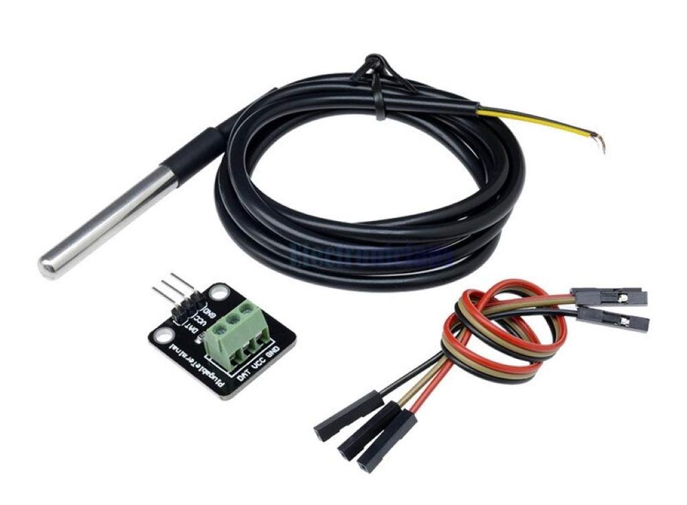 Low Voltage Labs DS18B20 Waterproof Temperature Sensor Probe and Module