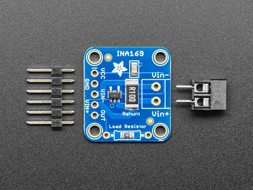 Adafruit 1164 INA169 Analog DC Current Sensor Breakout 60V 5A Max