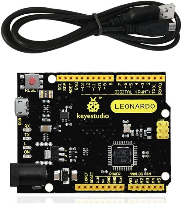 KEYESTUDIO Leonardo R3 Microcontroller Development Board with USB Cable