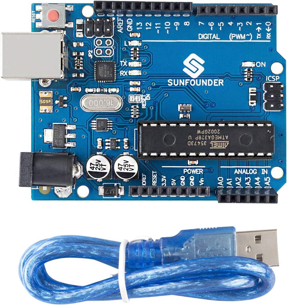 SunFounder UNO R3 ATmega328P Board with USB Cable