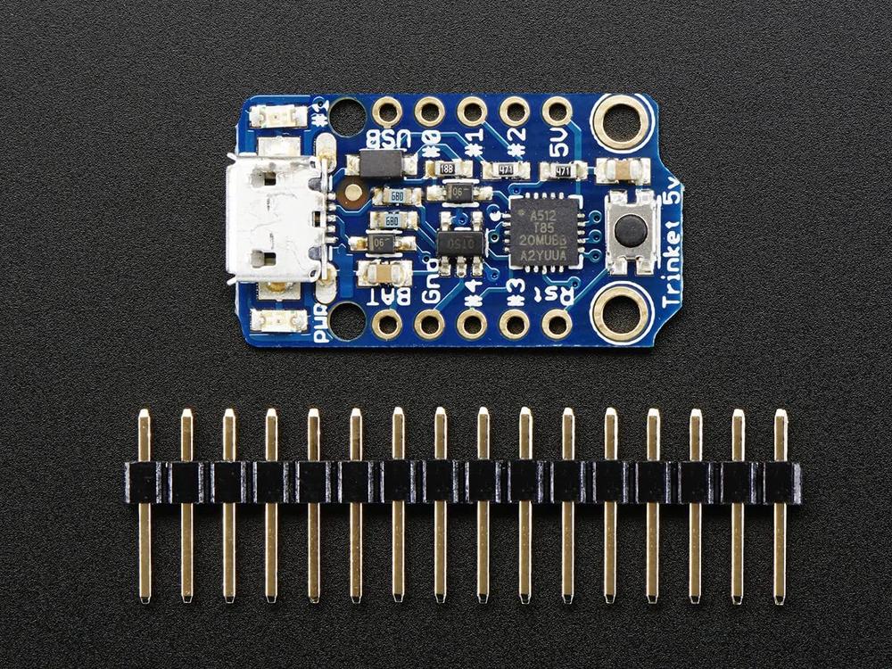 Adafruit 1501 Trinket ATtiny85 - Mini Microcontroller Board - 5V Logic