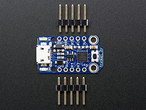 Adafruit 1500 Trinket ATtiny85 - Mini Microcontroller Board - 3.3V Logic