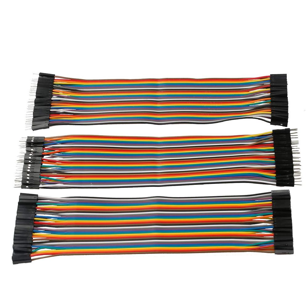 EDGELEC 120pcs Breadboard Jumper Wires 7.8in/20cm Wire Length (40x Male-Female, 40x Male-Male, 40x Female-Female)