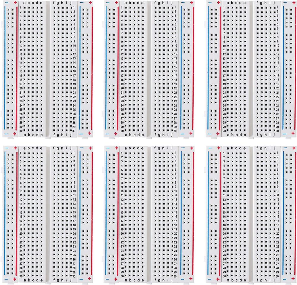 DEYUE 400-Point Solderless Breadboard Set (6PCS)