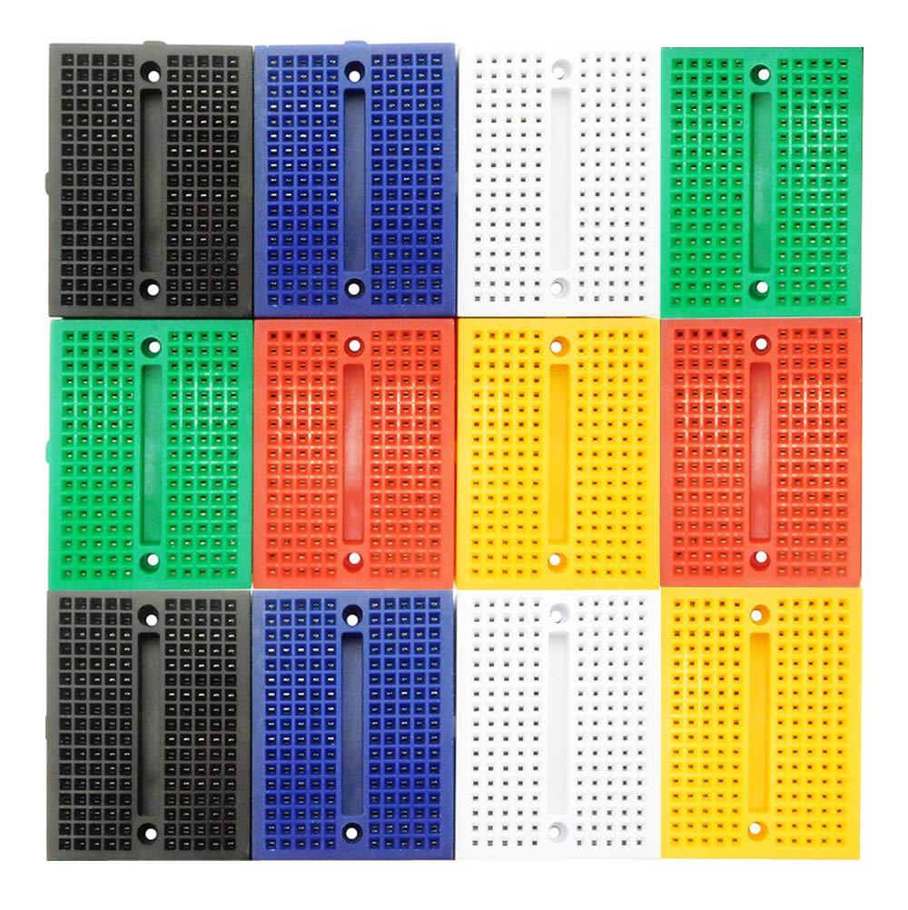 LampVPath 170-Point Mini Solderless Breadboard (12PCS)