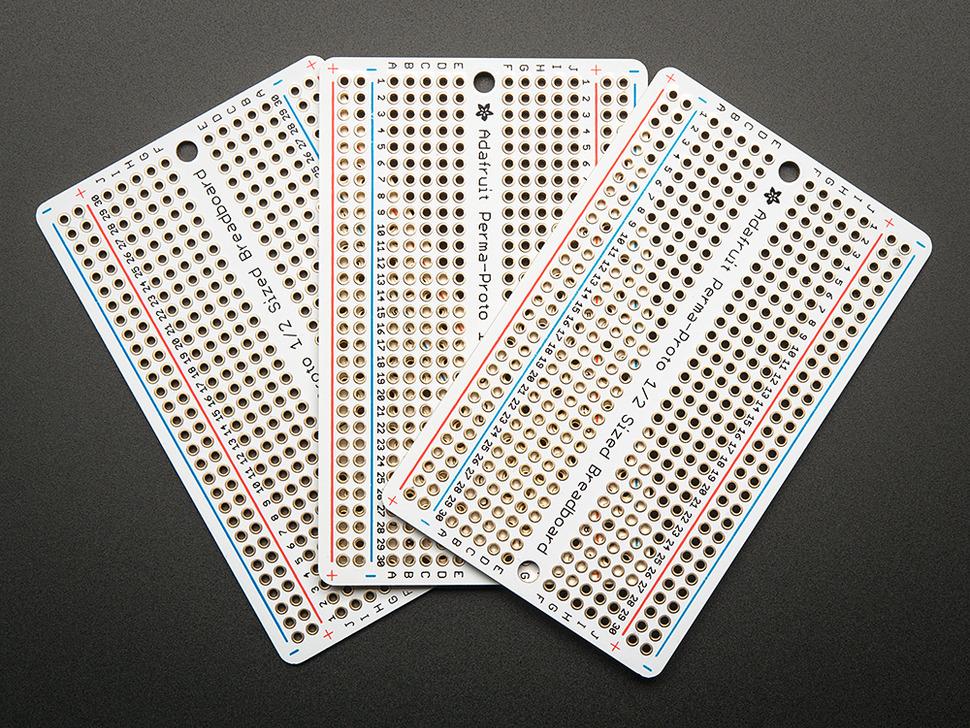 Adafruit 571 Perma-Proto Half-sized Solderable Breadboard