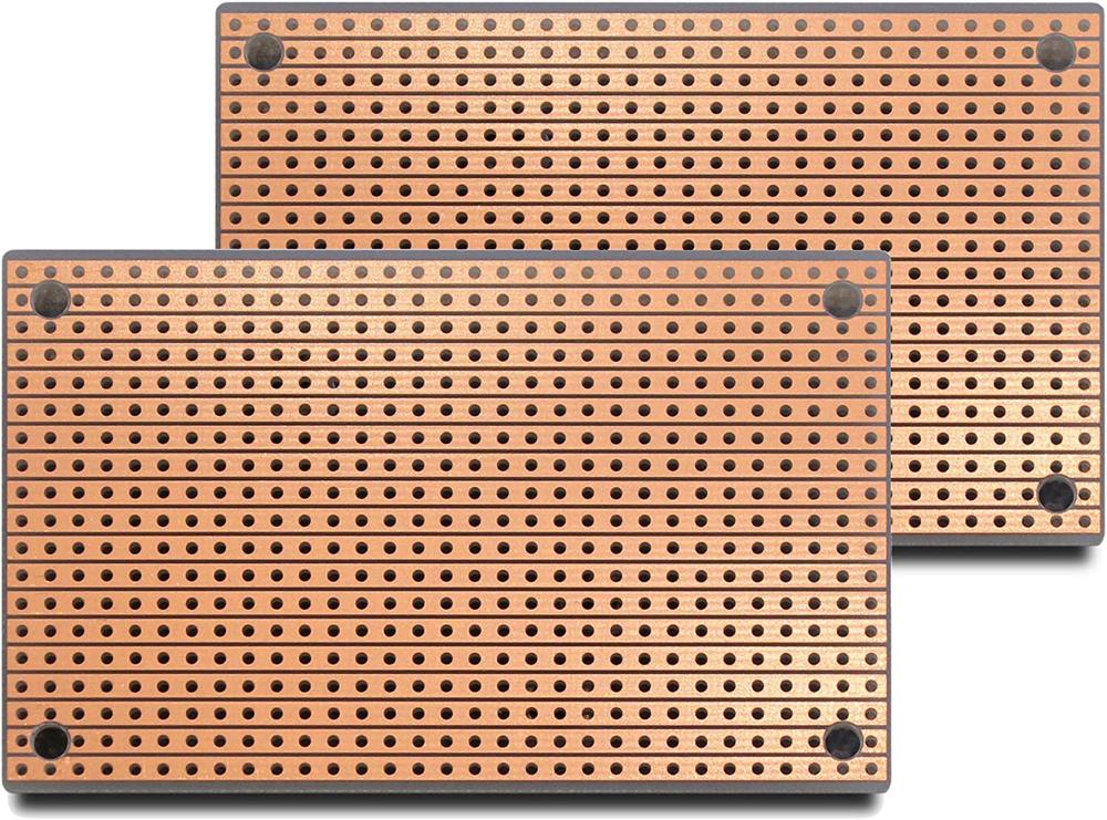 ST1 StripBoard, Uncut Strips, 1 Sided PCB (2PCS)