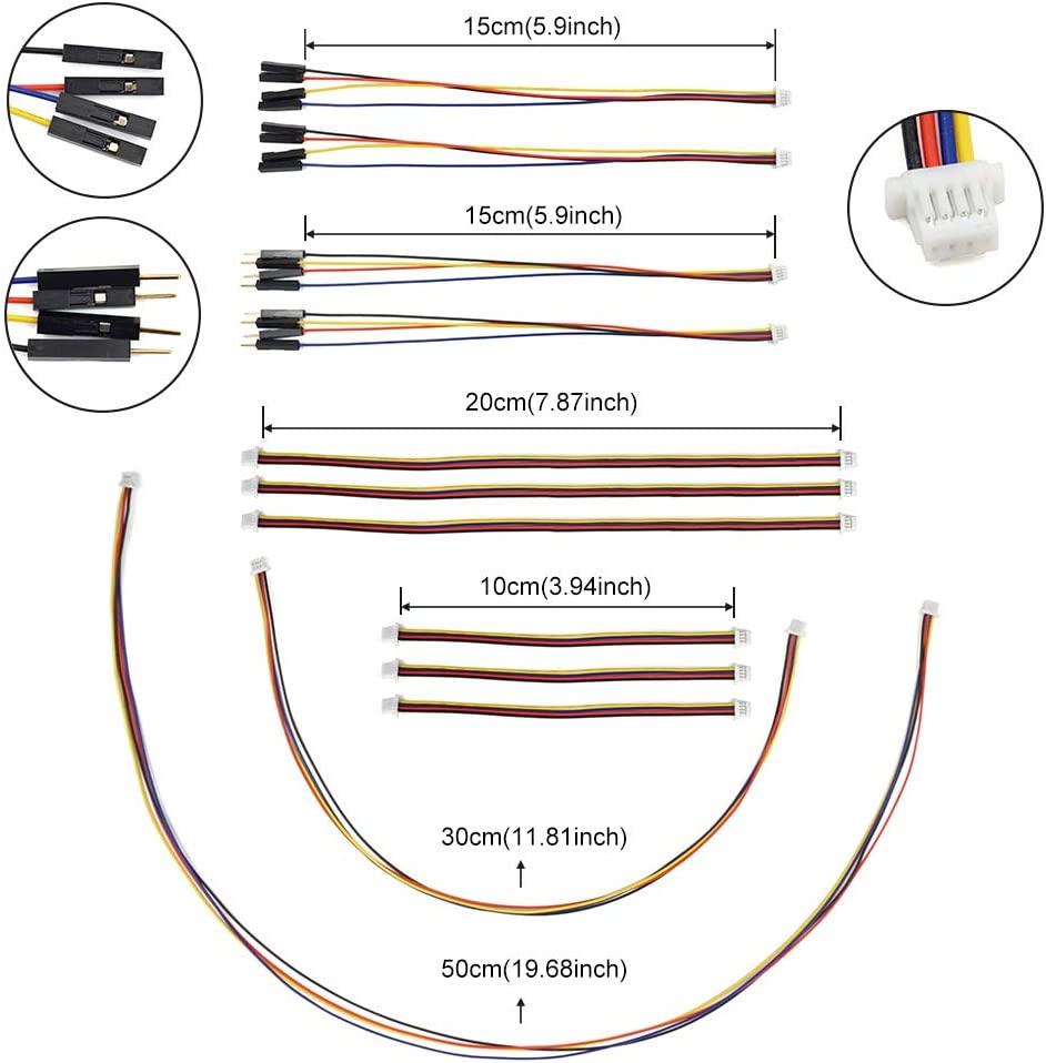 Elechawk I2C Qwiic / Stemma QT Cable Kit (12PCS)