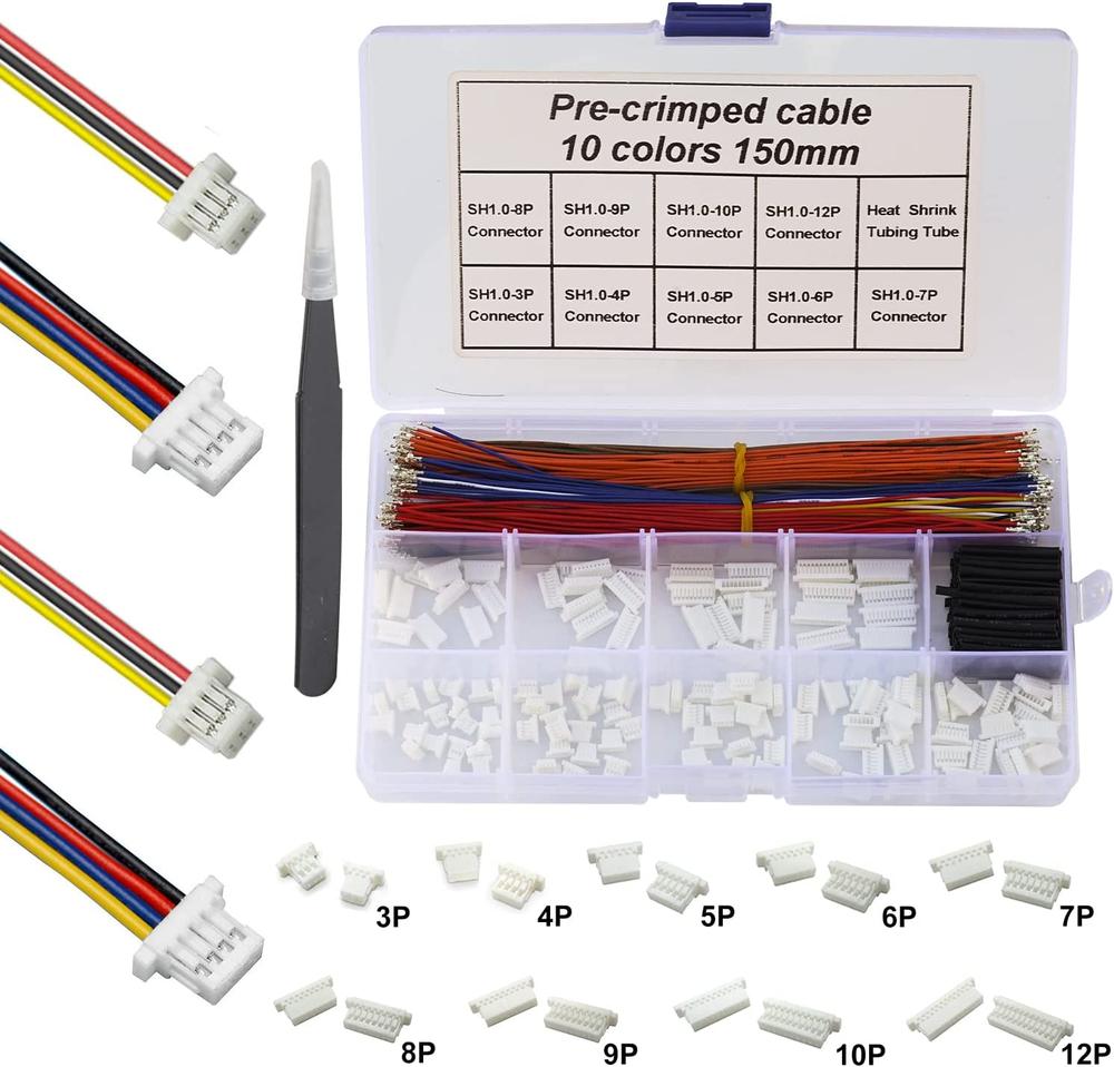 Keszoox JST-SH 1.0mm Connector Kit (JST-SH1.0 250PCS)