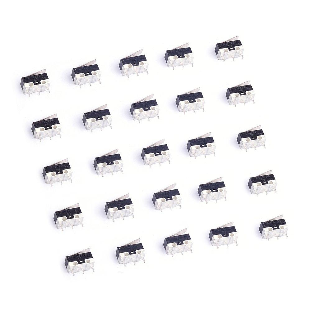 Cylewet CYT1073 3-Pin SPDT Limit Micro Switch Long Hinge Lever (25PCS)