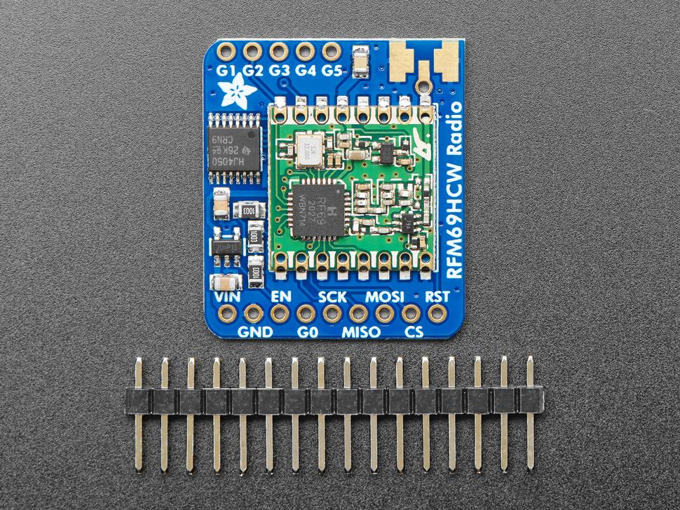 Adafruit 3071 RFM69HCW Transceiver Radio Breakout - 433 MHz - RadioFruit