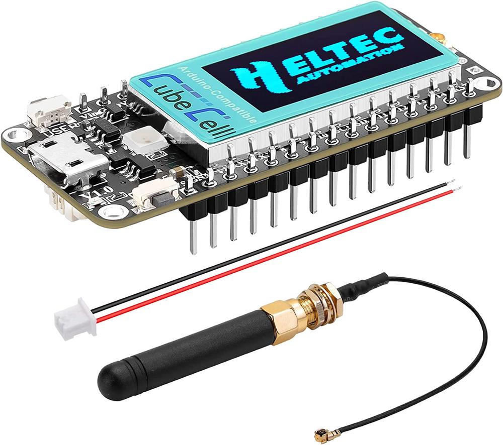 MakerFocus Lora SX1262 Module 868/915 MHZ LoRaWAN and ASR6502 MCU Development Board with OLED Display