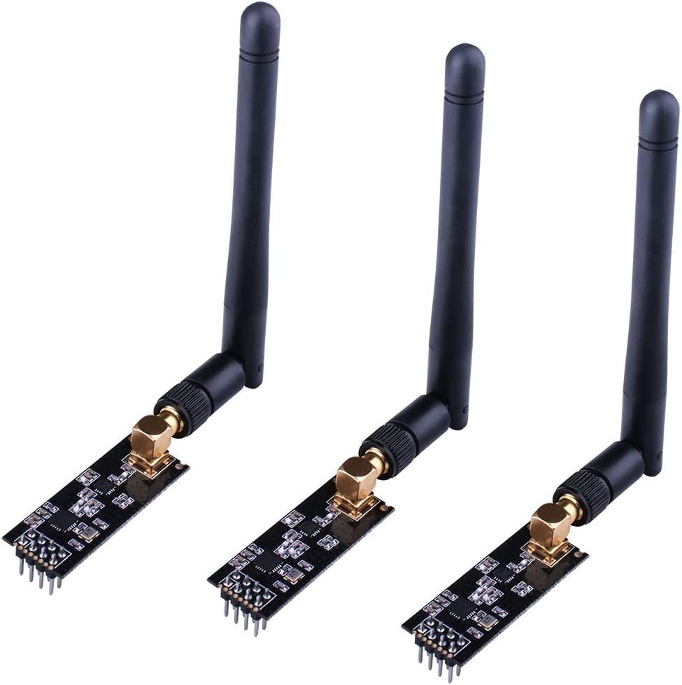 Longruner 2.4GHz NRF24L01+PA+LNA Wireless Transceiver Module with Antenna LKY67 (3PCS)