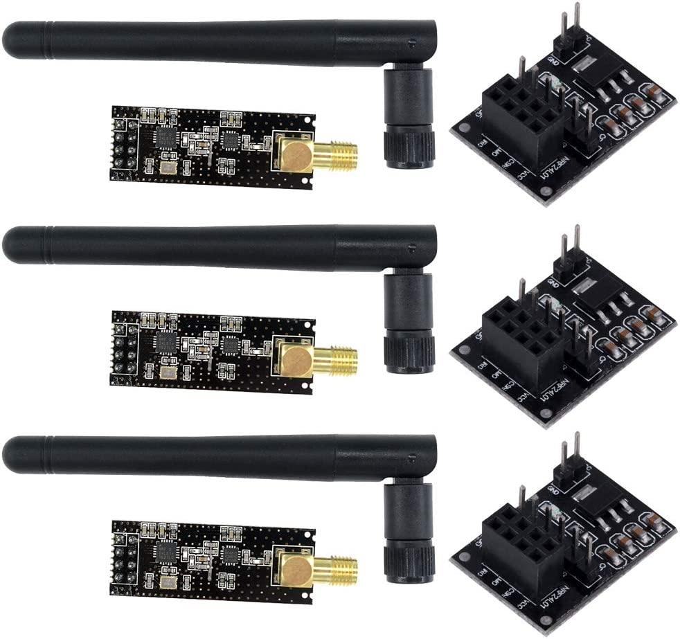 Aideepen 2.4GHz NRF24L01+PA+LNA Wireless RF Transceiver (3PCS)