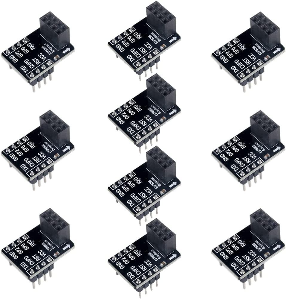 Stemedu ESP8266 ESP-01 & NRF24L01+ Breakout Board Breadboard Adapter (10PCS)