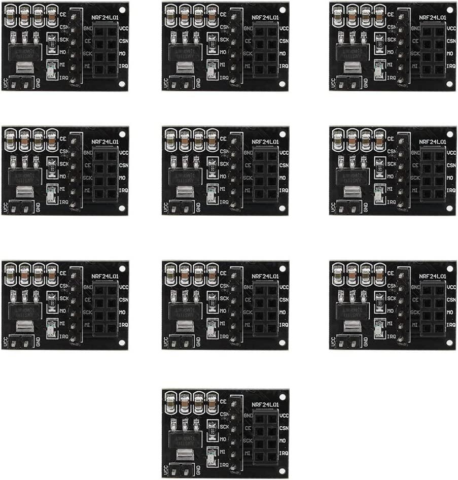 ASHATA NRF24L01+ 3.3V Regulator Breakout Adapter (10PCS)