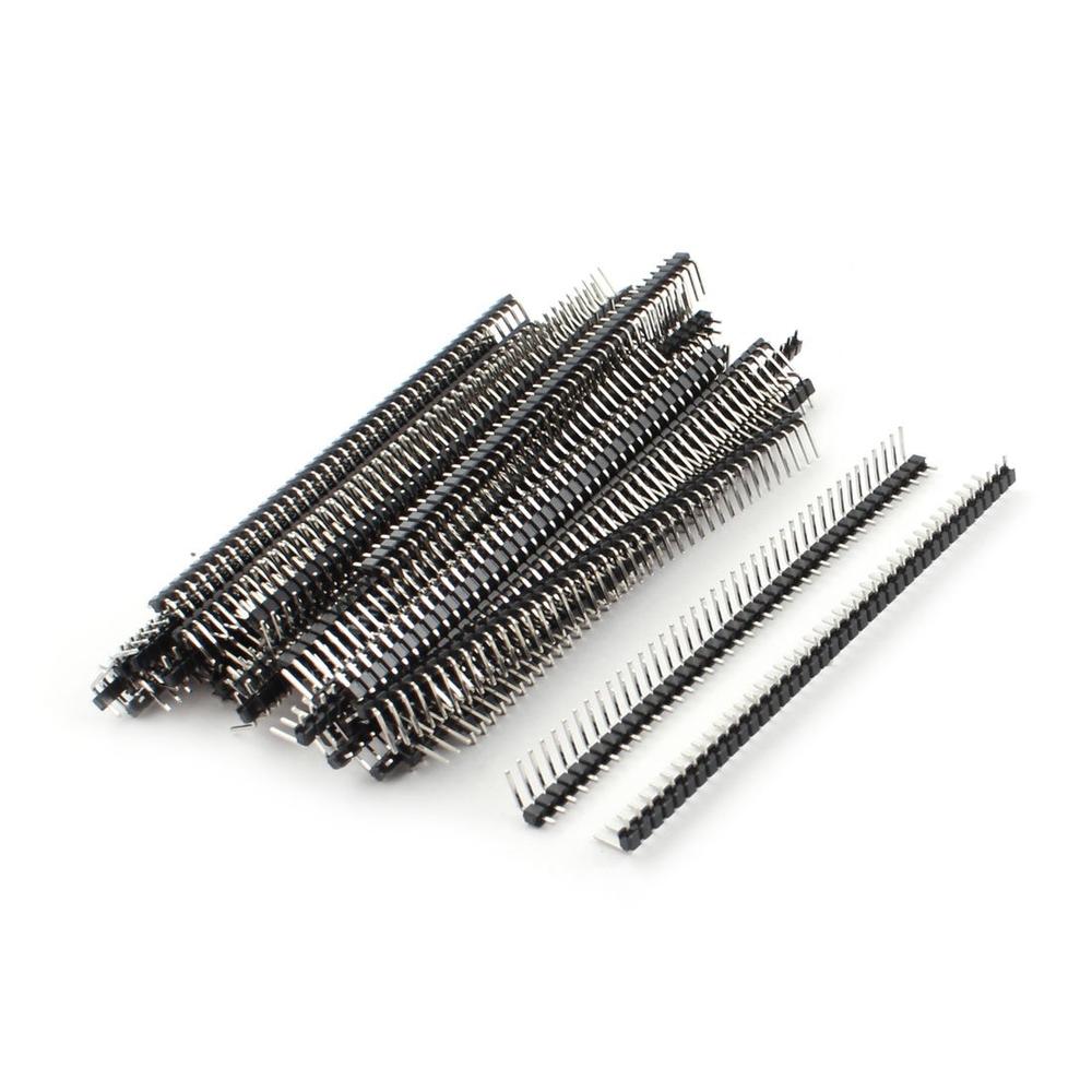 uxcell s16031200am0392 2.54mm Right Angle 40-Pin Male Header Connector (50PCS)