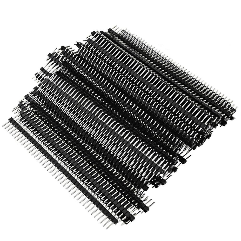 Lystaii 40-Pin Straight 2.54mm Male Pin Header Connector (100PCS)