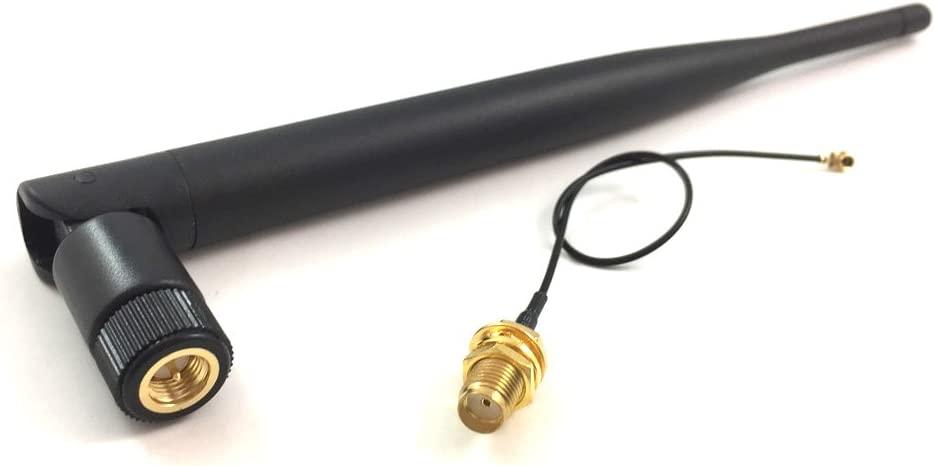 CENXIFJUDZ 2.4Ghz 6dbi Omni-directional Swivel Antenna SMA Male