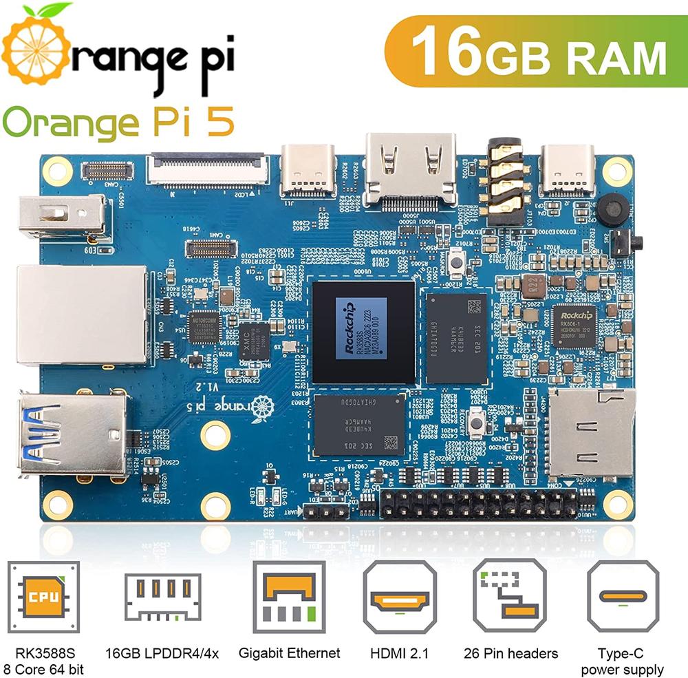 Orange Pi 5 16GB Single Board Computer