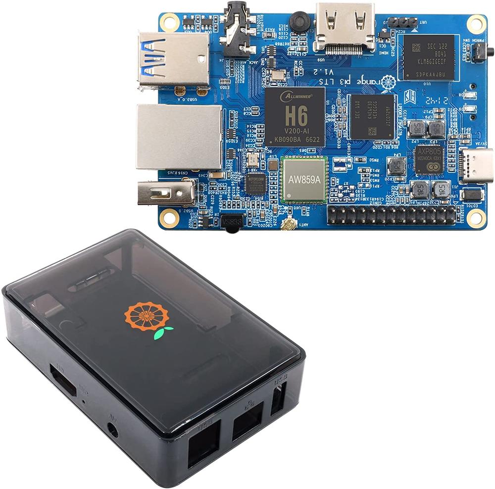 Orange Pi 3 LTS Allwinner H6 2GB with Black Case