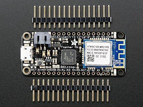 Adafruit 3010 Feather M0 WiFi - ATSAMD21 + ATWINC1500 with PCB Antenna and Loose Headers