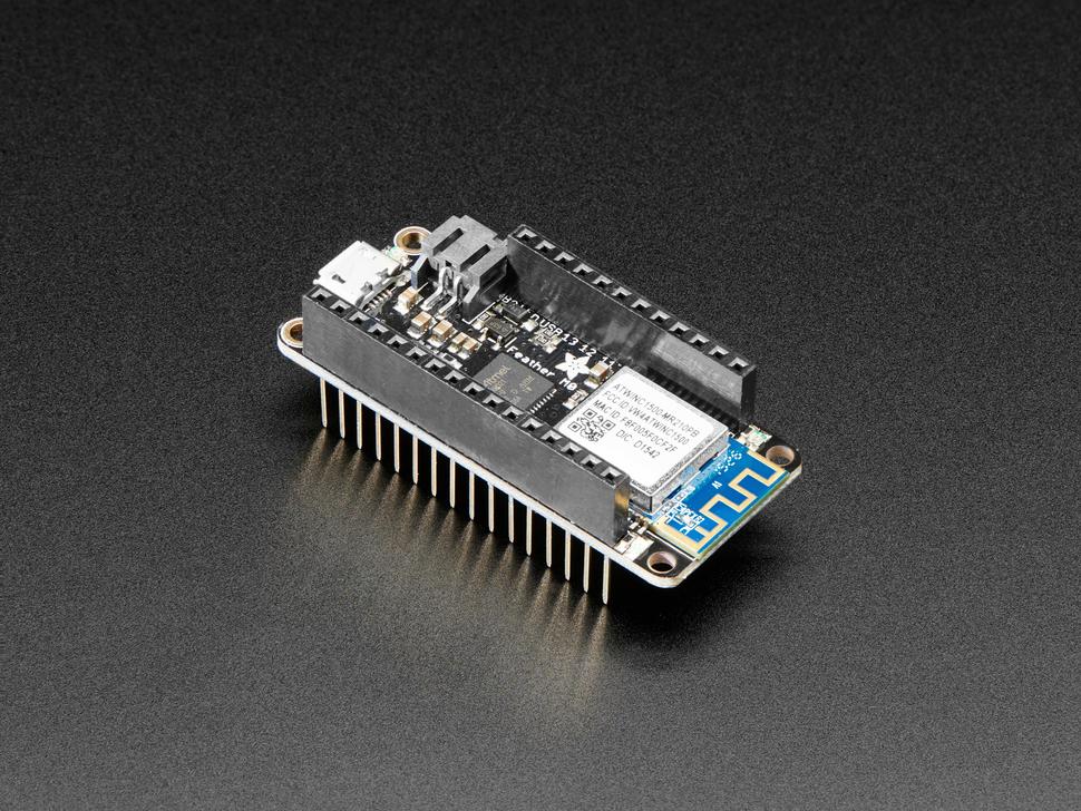 Adafruit 3044 Feather M0 WiFi - ATSAMD21 + ATWINC1500 with PCB Antenna and Stacking Headers