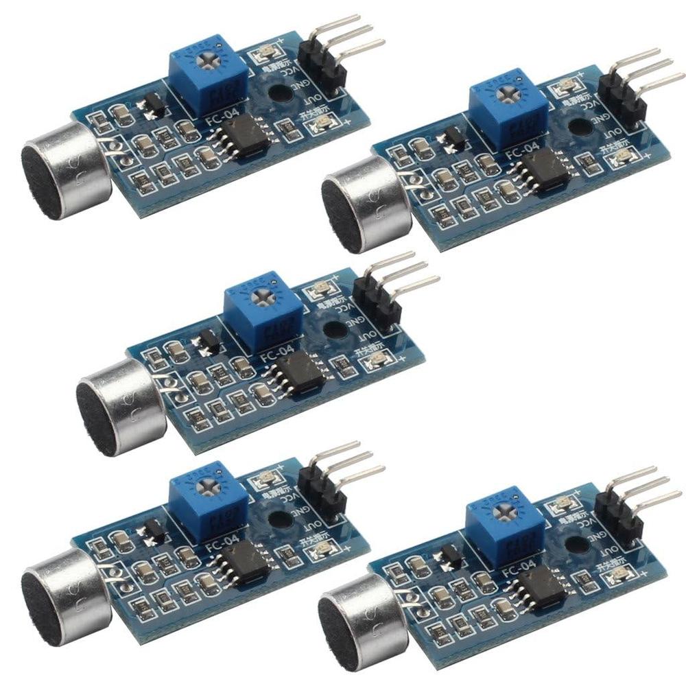 DAOKI High Sensitivity Sound Microphone Sensor Detection Module (5PCS)