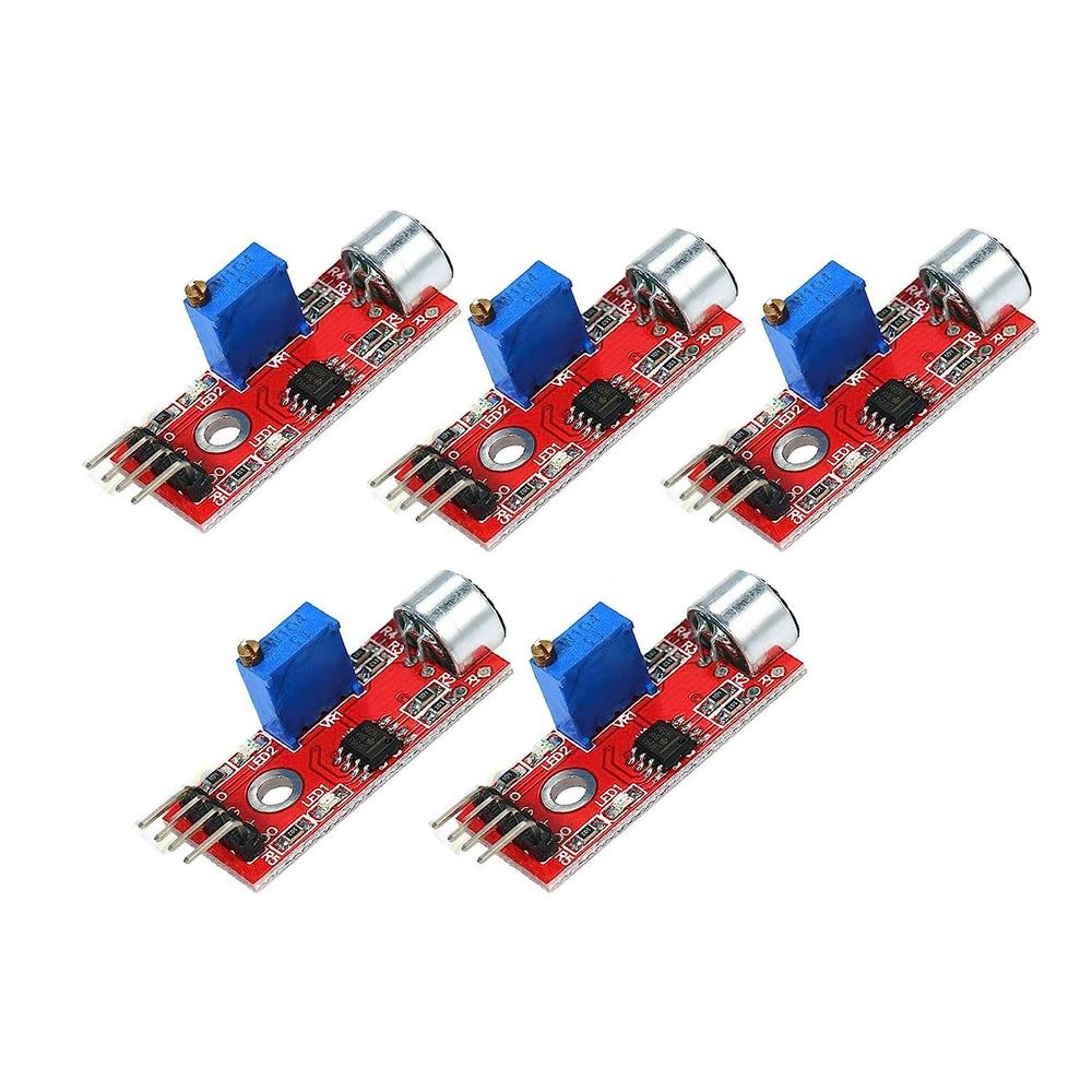 DEVMO High Sensitivity Sound Microphone Sensor Detection Module (5PCS)