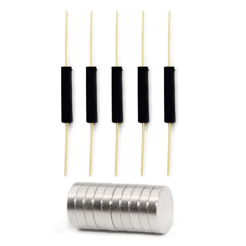 WOWOONE Reed Switch Normally Open (NO) Magnetic Switch (5PCS)