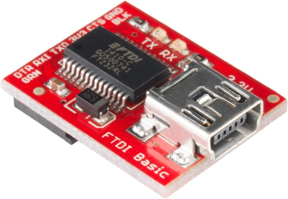 SparkFun DEV-09873 FTDI FT323RL Basic Breakout – 3.3V with USB Mini-B Connector