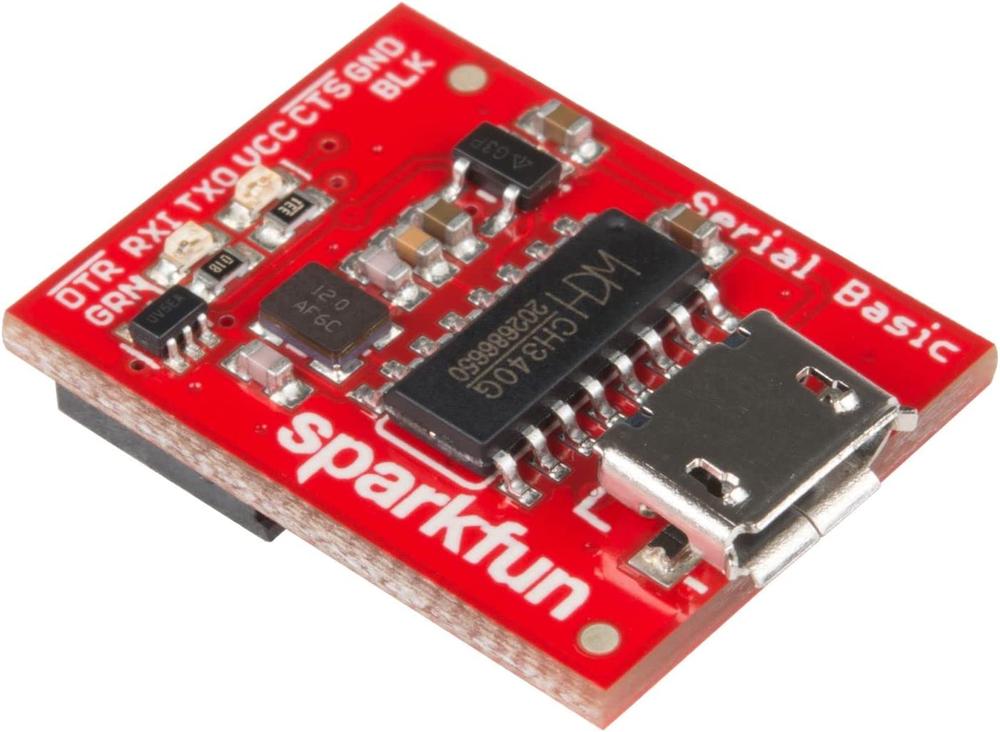 SparkFun DEV-14050 Serial Basic Breakout - CH340G Development Tool with USB Micro-B connector