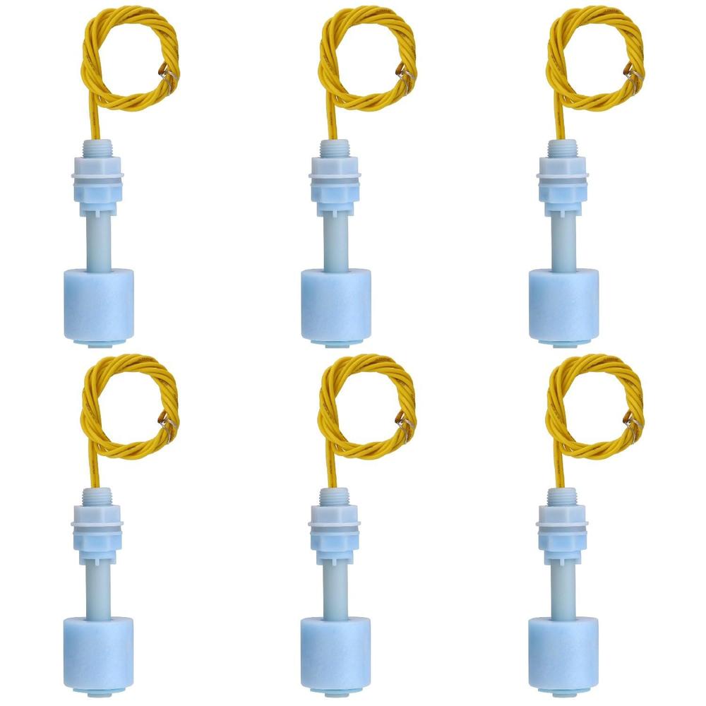 Anndason Plastic Polypropylene PP DP5200 Water Level Float Switch (6PCS)