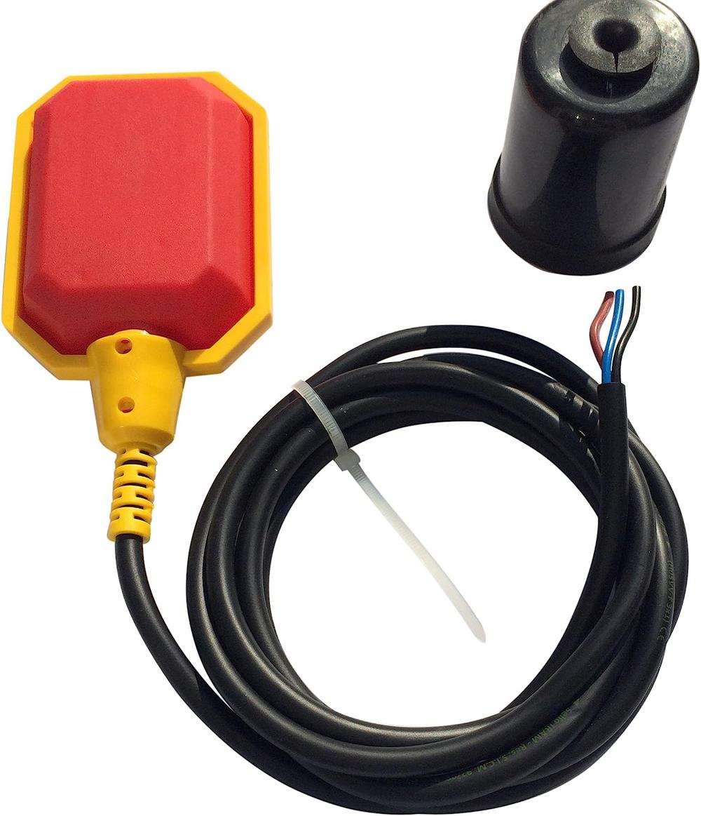 Float Switch for Sump Pump - 10-Foot Water Level Sensor with Honeywell Microswitch and Adjustable Tether Length