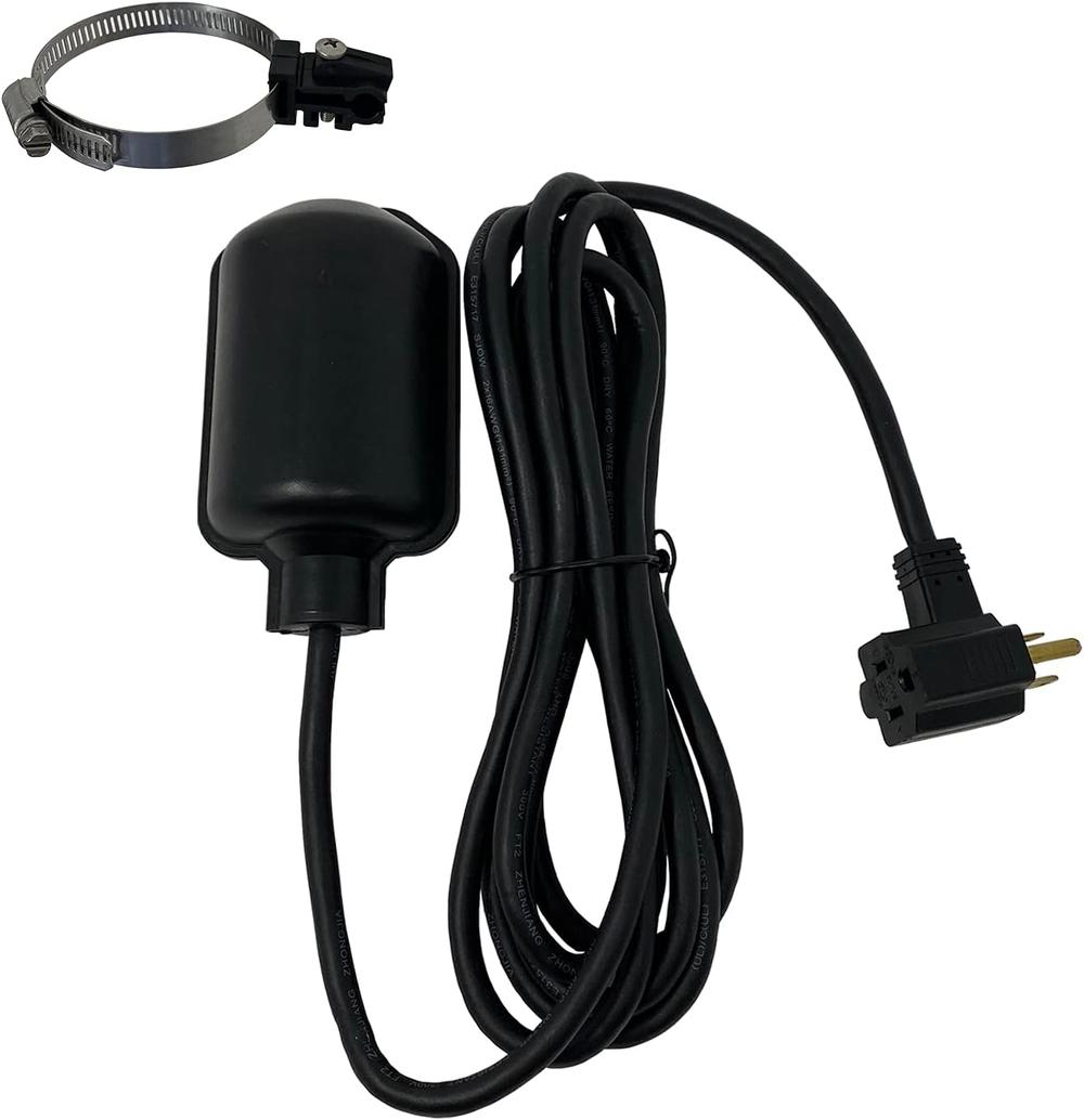 PumpSpy Sump Pump Tethered Float Switch - 10 foot cord