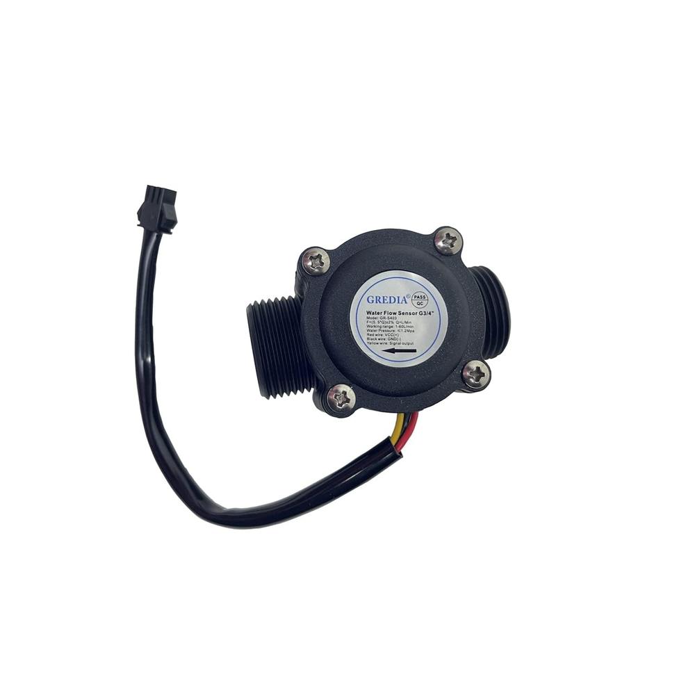 GREDIA GR-S403 G3/4" Male Thread Food-Grade Water Flow Sensor Switch Hall Effect (BSPT threading)