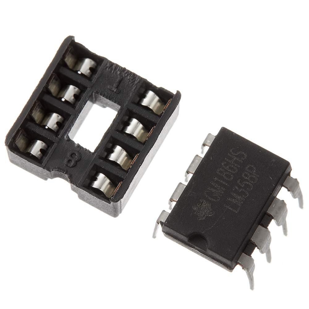 Bridgold 8-Pin LM358 Precision Dual Operational and 8-Pin IC Block (20PCS LM358, 20PCS IC Block)